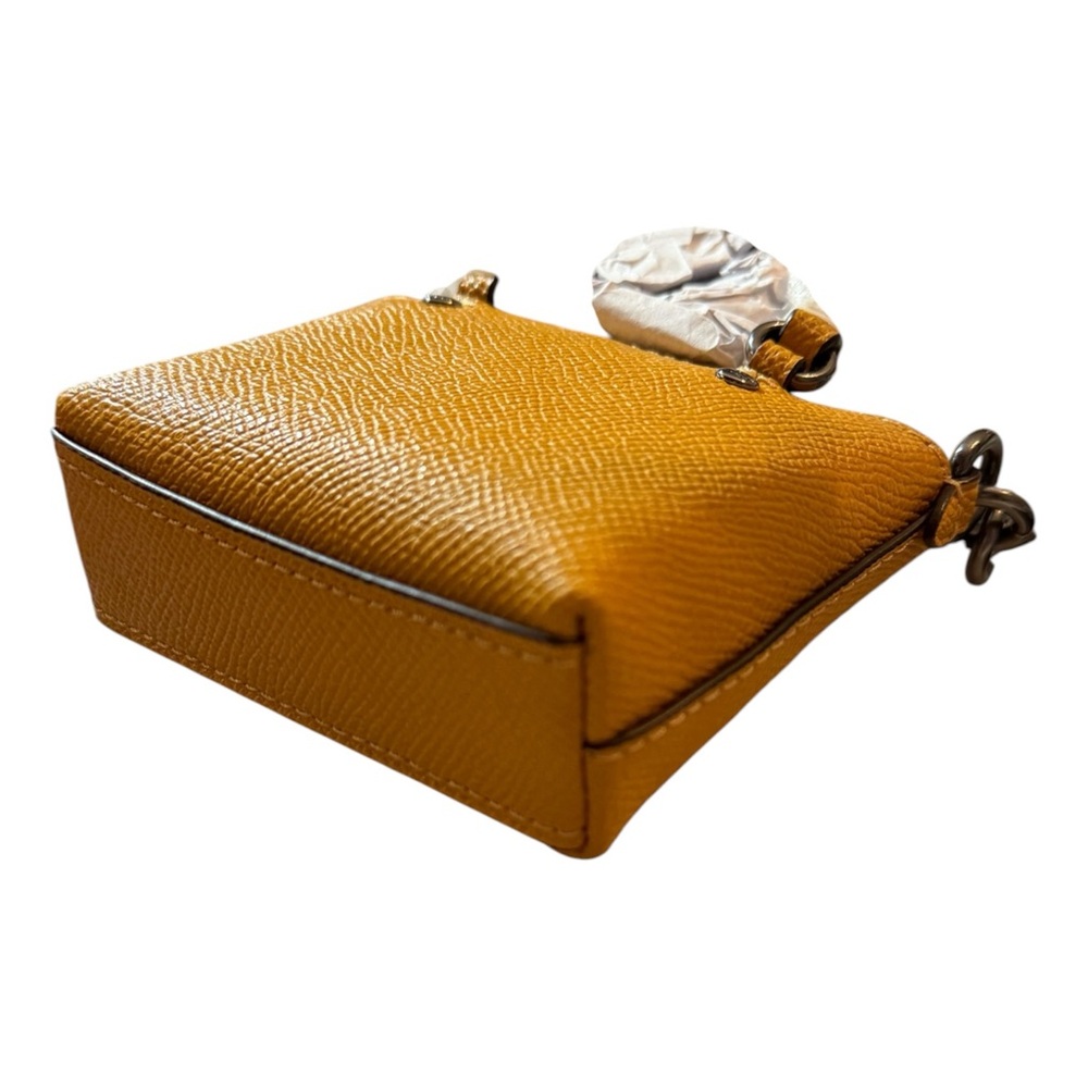 Coach Mini Gallery Leather Tote Bag Charm, Buttercup, NWT - Picture 6 of 6